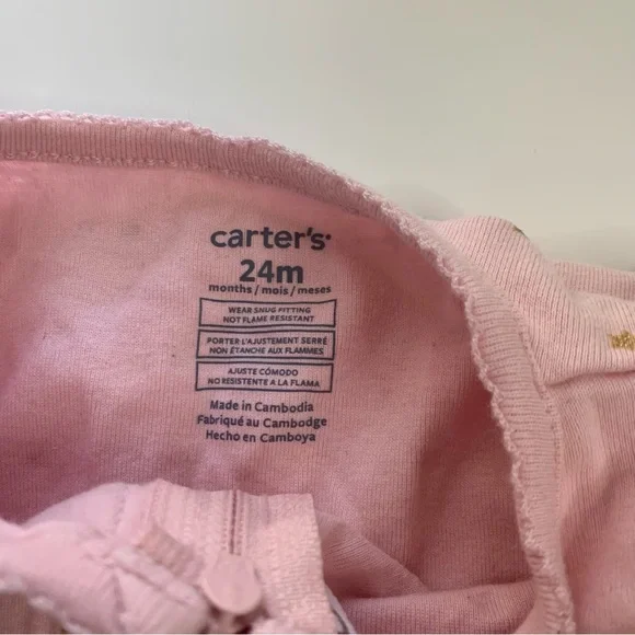 Carter's Kids Pajama Set - Pink, Orange, and Purple - Picture 7 of 13